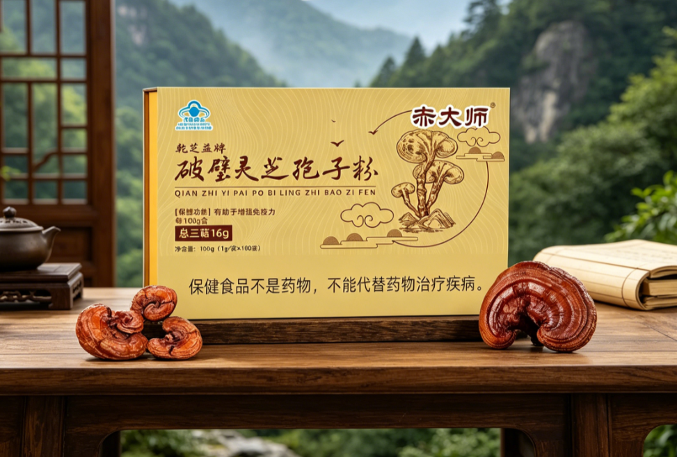 赤大师有机破壁灵芝孢子粉:有机 + 高三萜双在线,长期养免疫选这款才踏实